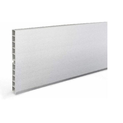 Zócalo PVC/Aluminio para Mueble de Cocina, Color Plata, 290x14,5 cm + 2 Esquinas Flexibles + 10 Pinzas para Patas - 2