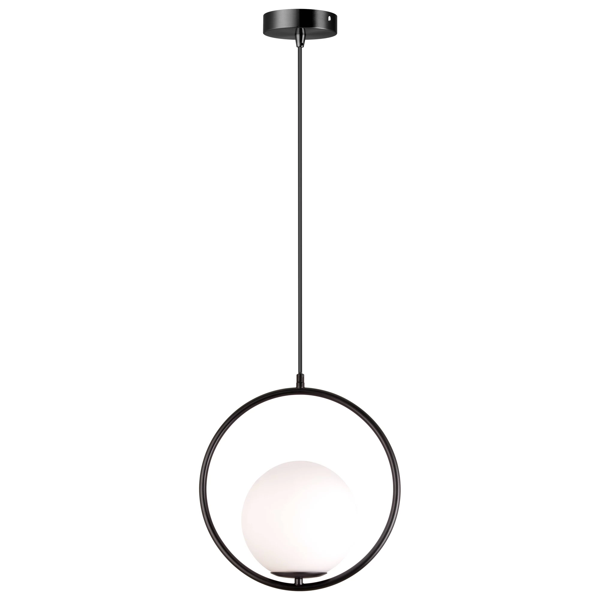 Lampa Sufitowa Wisząca Toolight G110-1W Czarny Biały
