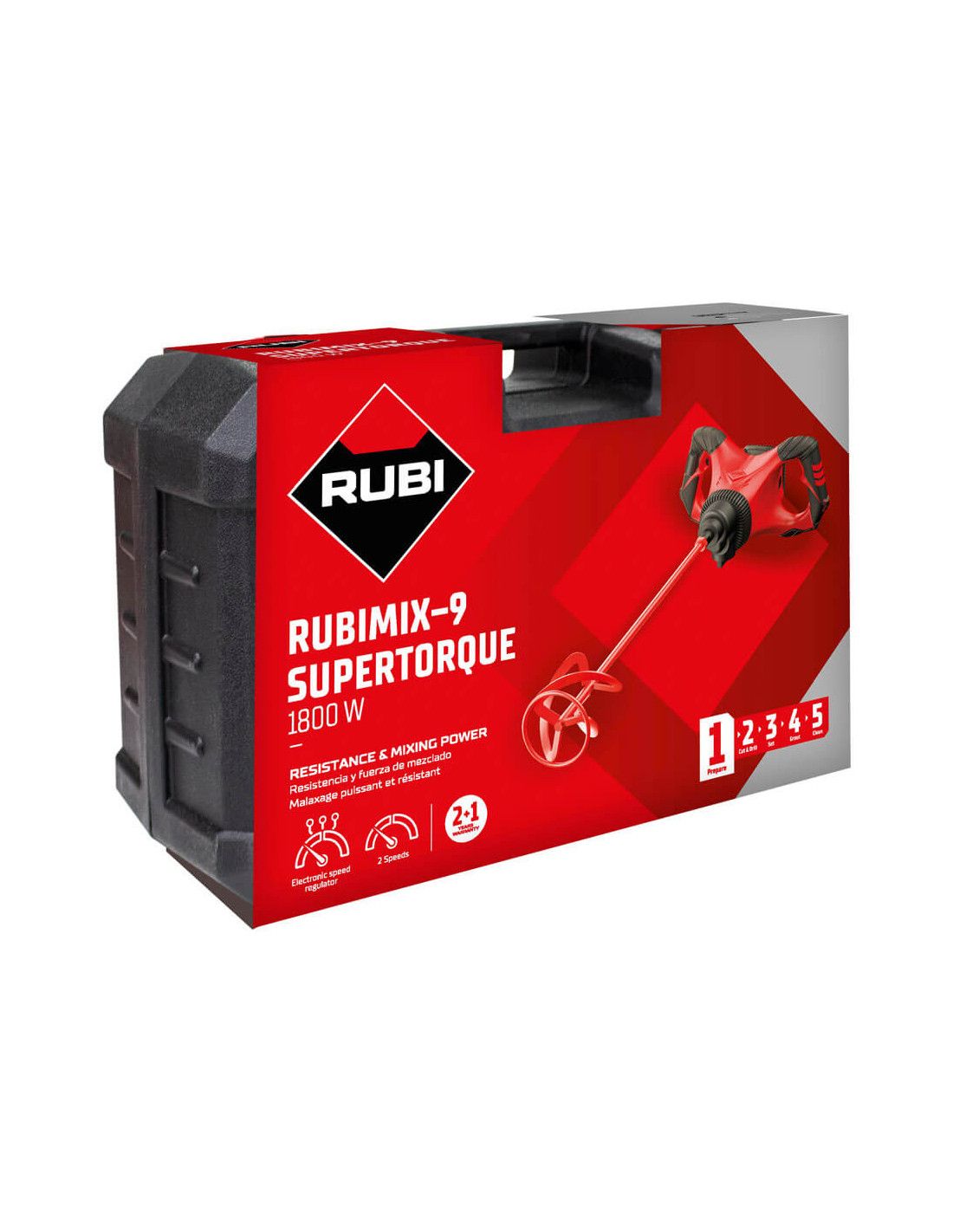 Malaxeur RUBIMIX 9 SUPERTORQUE 1800W RUBI - Avec - 8