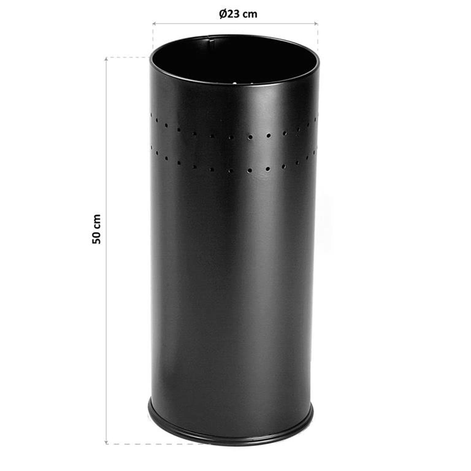 Porte-parapluie pour l'Entrée, Chambre ou Hall, Porte parapluie moderne, Noir, 50x23x23cm - 8