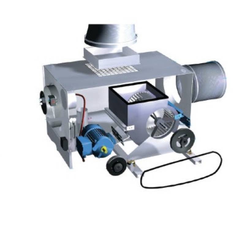 Moteur triphasé B3 pour caissons VEC Aldes - 1Vitesse - 4P - 0,75kW - C4e - Avec câble silicone Aldes - 2