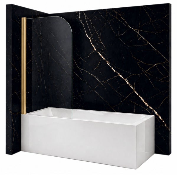 SILLA Parawan nawannowy MARION 1-skrzydłowy uchylny 70x140 cm ruchomy złoty szczotkowany