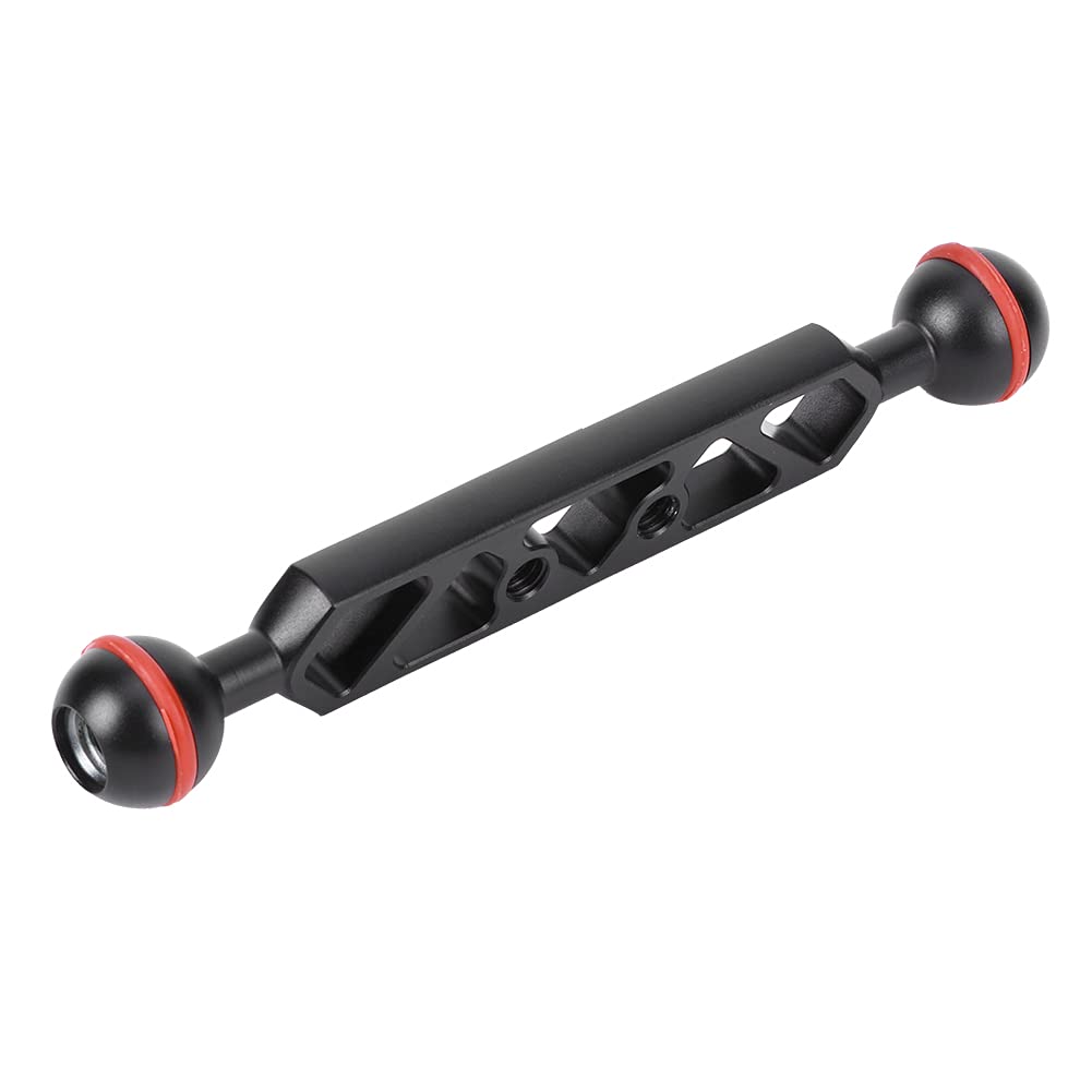VAZESWIN Bras à double prise de 8,9 cm en alliage d'aluminium compatible avec RAM Mount B Taille B Composants à billes de 2,5 cm pour montage d'appareil électronique