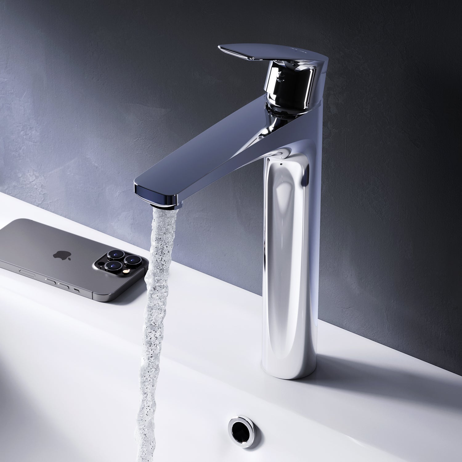 Bateria umywalkowa, chrom, rozmiar L, FGA92000 AM.PM