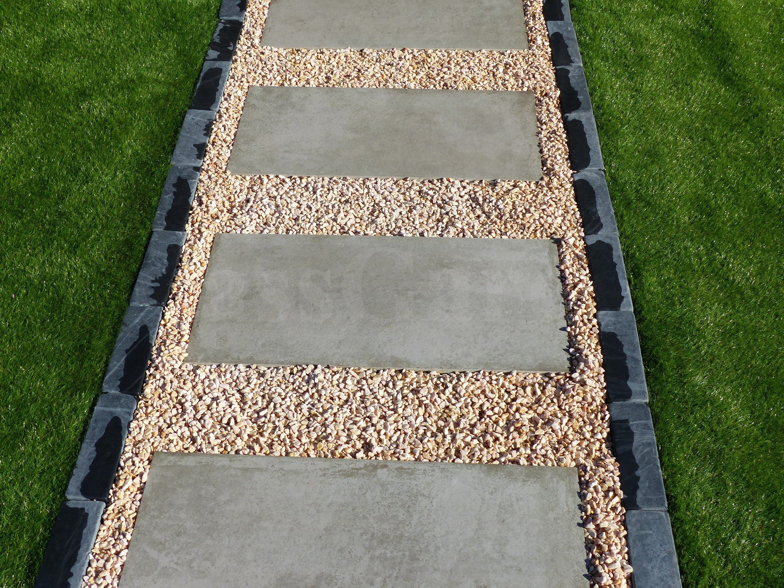 Pas Japonais Couleur Beton Gris - Pack de 10 dalles - 4
