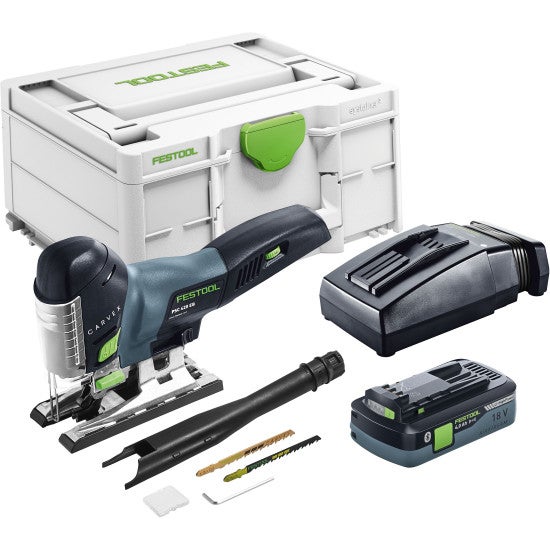 FESTOOL CARVEX PSC 420 EBI-Plus Seghetto alternativo a batteria - Con batteria 18V 4,0 Ah e caricabatterie - 576525