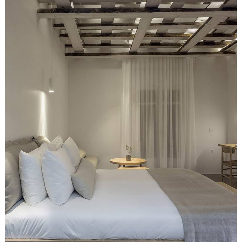 Pack de 2 Lámparas Colgantes de Techo Moderno Aluminio Blanco Minimalista en Forma de Tubo 20cm con Portalámpara GU10, Altura Ajustable - 3