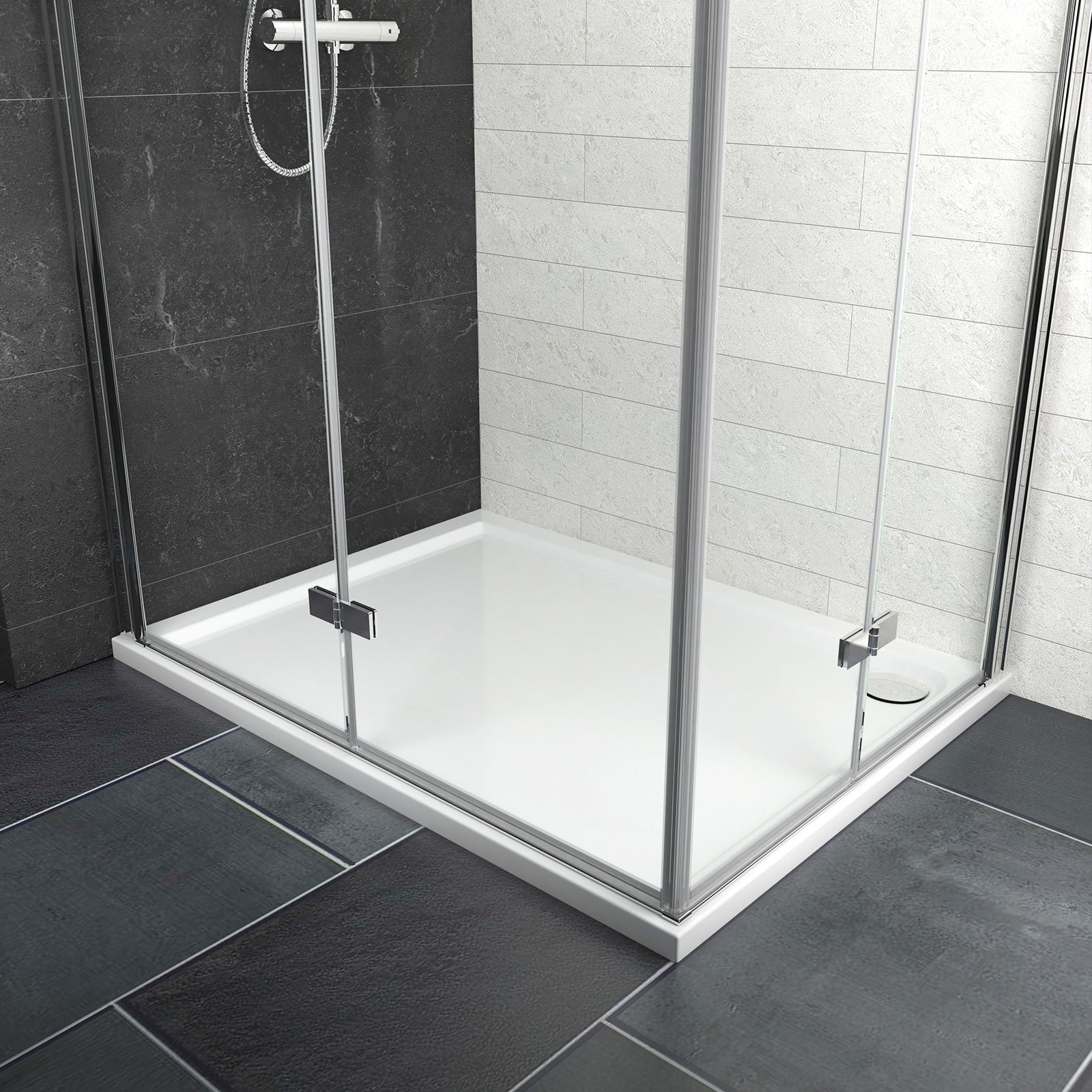 Heilmetz Receveur De Douche 120x90 Cm Extra Plat En Acrylique heilmetz-receveur-de-douche-120x90-cm-extra-plat-en-acrylique
