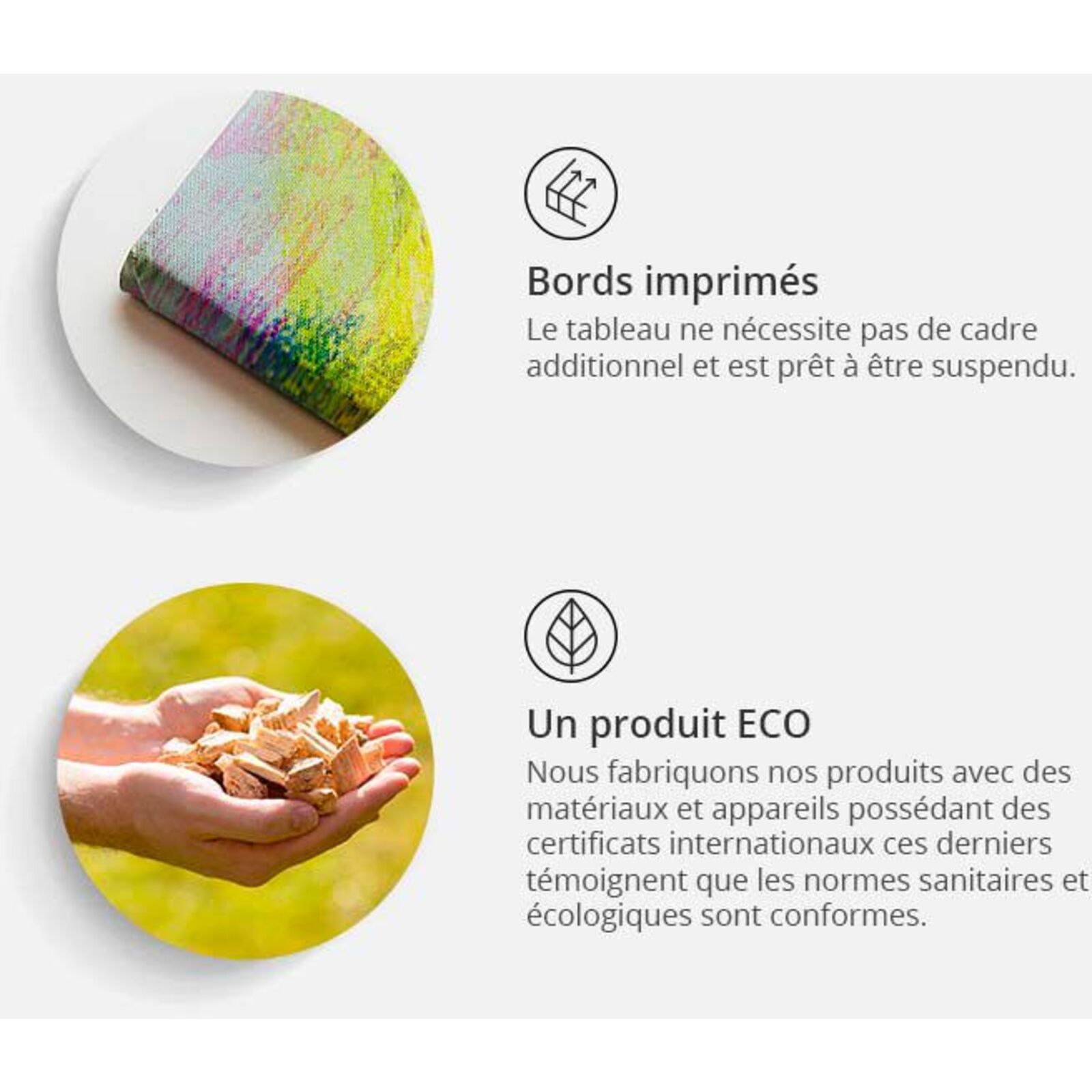 Tableau en liège nuances de gris - 120 x 80 cm - 4