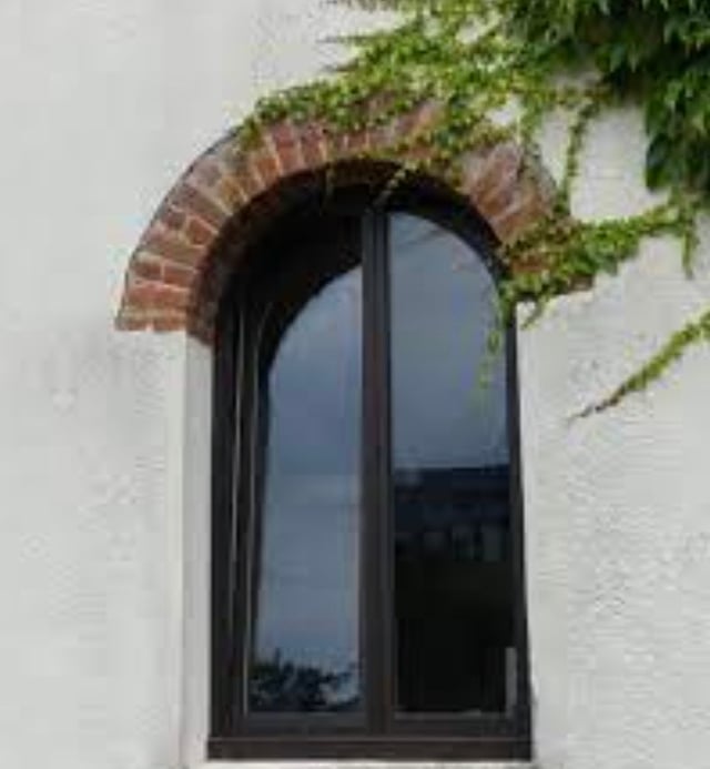 Fenêtre Aluminium avec 1 ventail ouvrant RAL 7016 ( L.: 140 cm x H.: 200 cm)