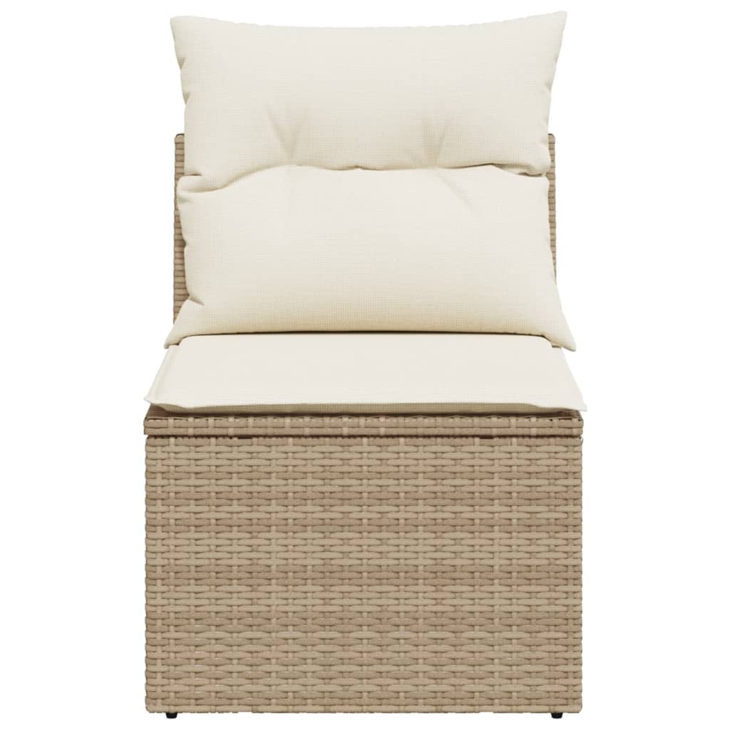 Canapé de jardin，Canapé d'extérieur，Banquette，Sofa de jardin sans accoudoirs coussins beige résine tressée CFW66188 - 4