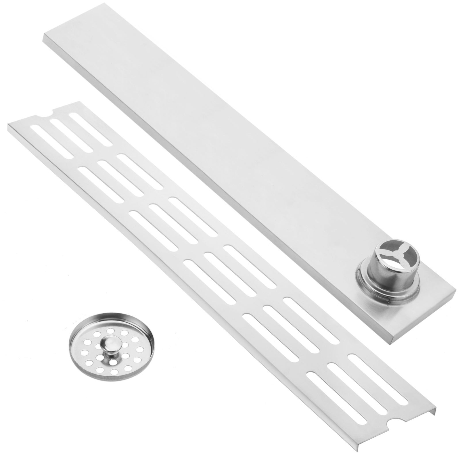 Canaletta di scarico con griglia a pavimento 60x10 cm - 5