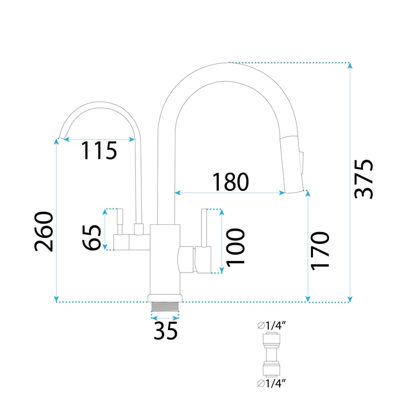 BATERIA KUCHENNA REA ECO FRESH ZŁOTA