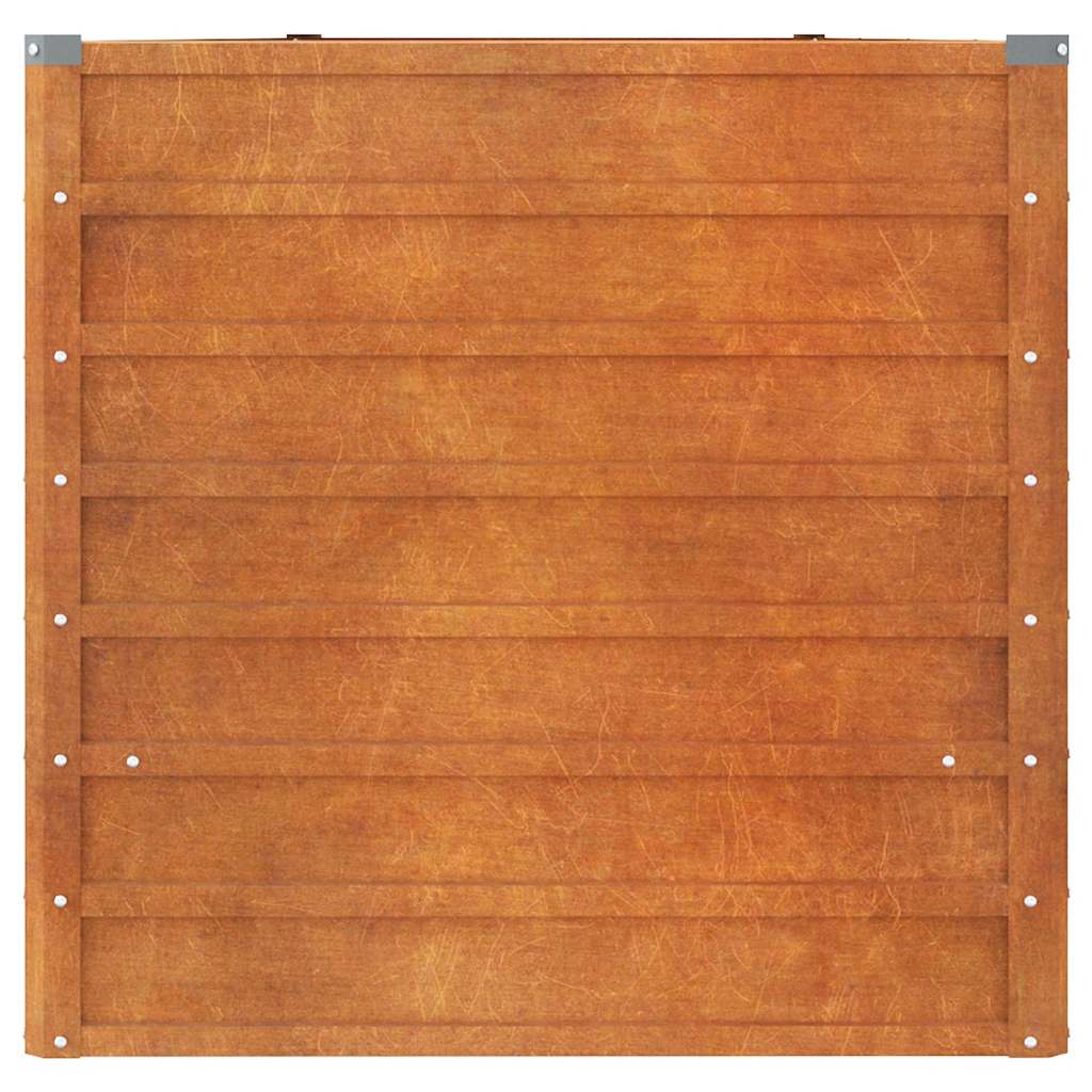Jardinière - Lit surélevé de jardin - Pot de fleurs rouillé 400x80x77 cm acier corten Couleur évolue n1319l - 5