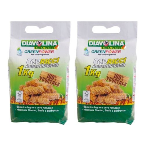Accendifuoco Diavolina Eco-Ricci 100% Vegetale - 1 Kg Per Camini, Stufe E Grill - Foto 9