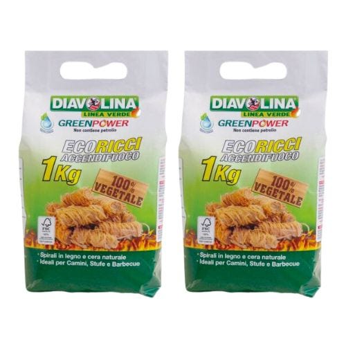 Accendifuoco Diavolina Eco-Ricci 100% Vegetale - 1 Kg Per Camini, Stufe E Grill - Foto 9