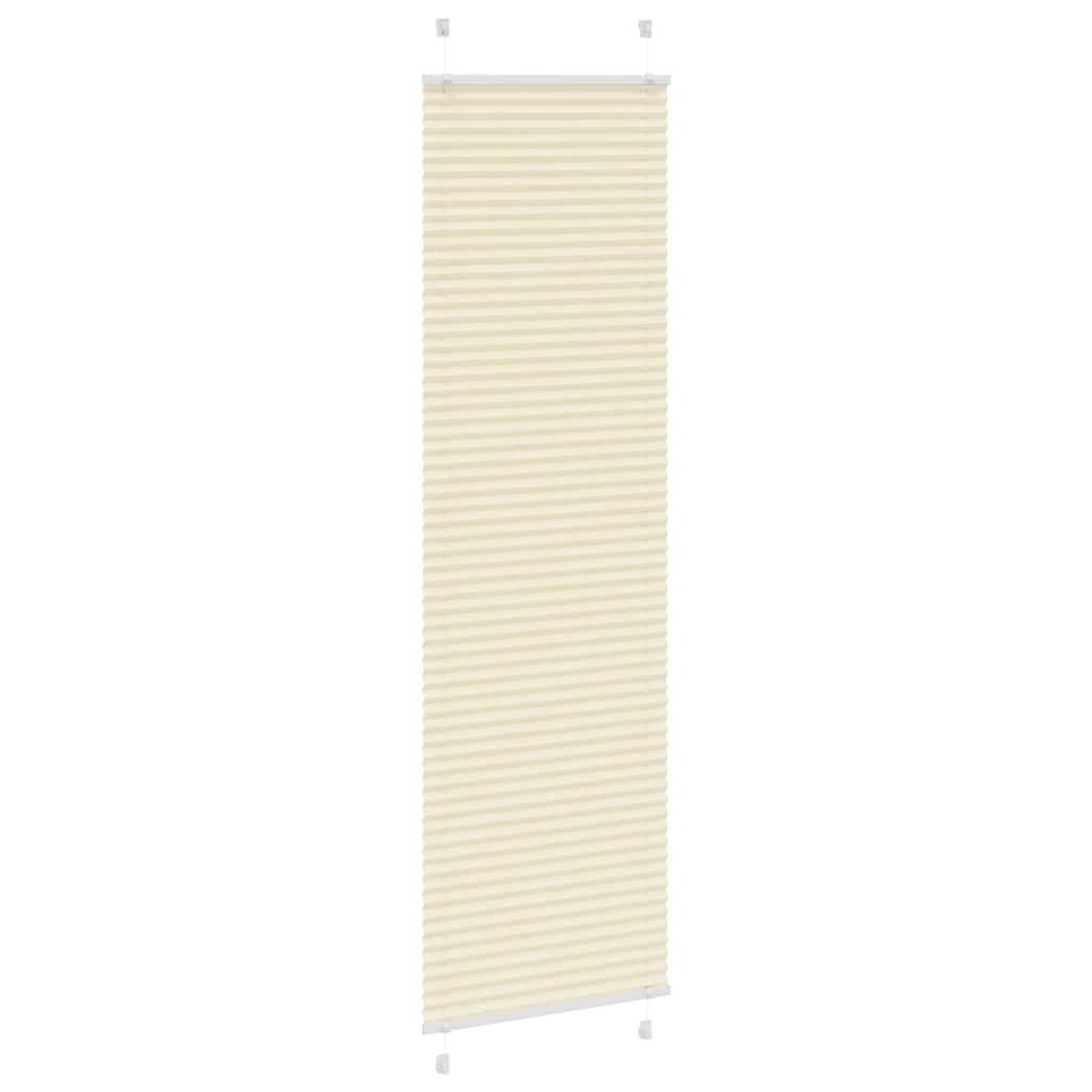 Store Plissé Sans Percage 60 X 200 Cm – Blanc, Montage Facile Par Clip, Filtrage Lumière, Protection Intimité Et Soleil