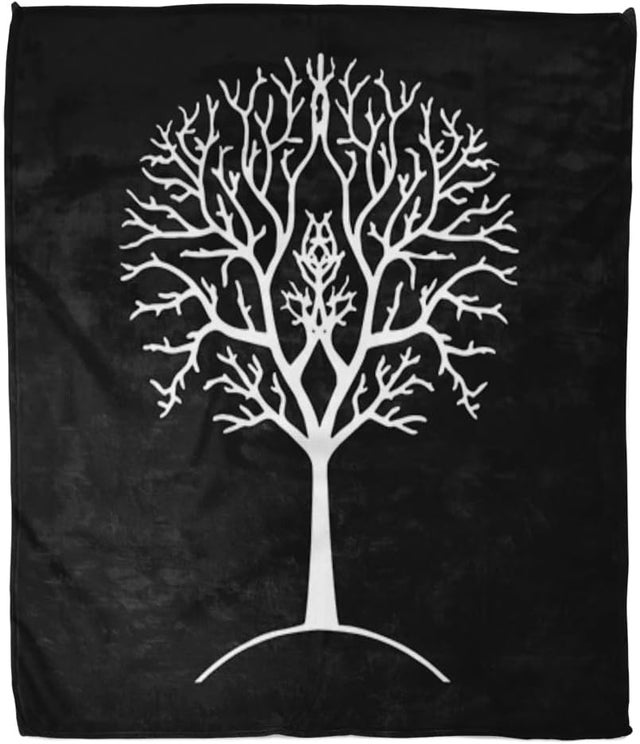 Couverture décorative d'intérieur en flanelle, chaude, douce et confortable, adaptée au lit, adaptée à toutes les saisons, 130x150cm, noir et blanc