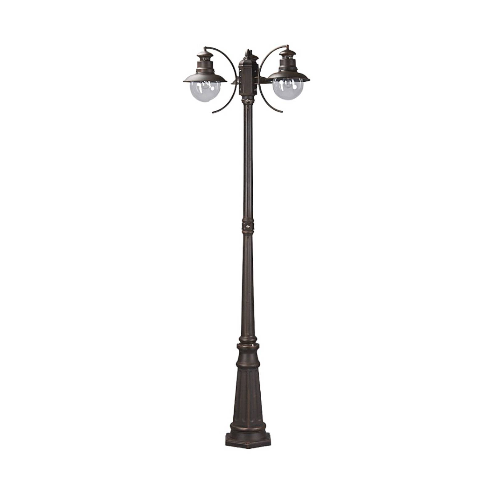 Lindby  Lámpara De Exterior Eddie, 198 Cm, Óxido, Metal, Ip44, E27, Candelabro, Lámpara Para Exterior Oscuras/Marrón , Leroy Merlin