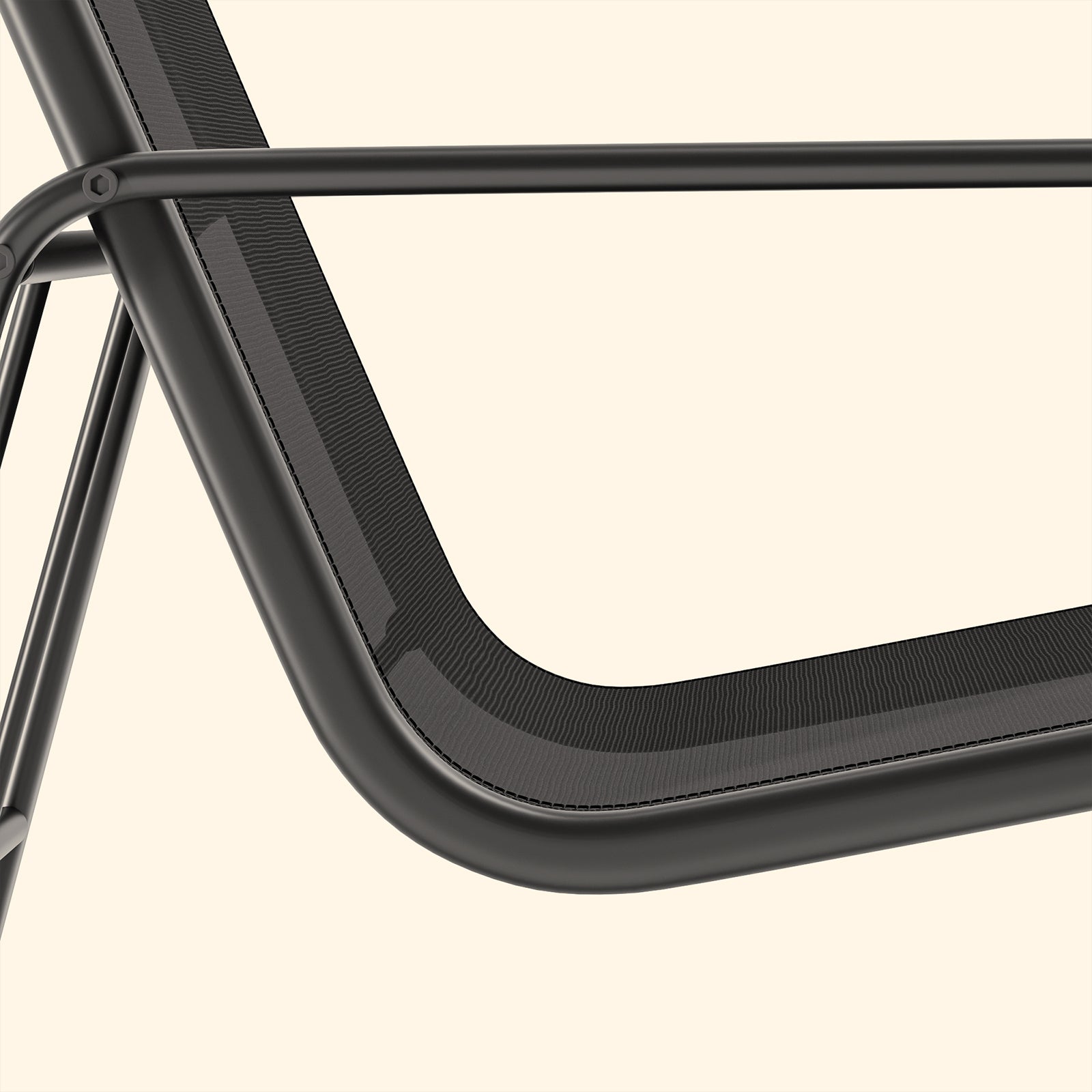 Salon de jardin encastrable en fer Noir 4 personnes - 6