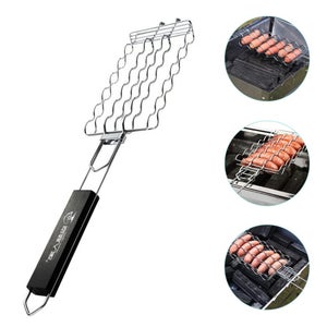 Griglia BBQ In Acciaio Inox 54x34 Cm - Perfetta Per Grill A Gas E Carbone Con Manici - Foto 9