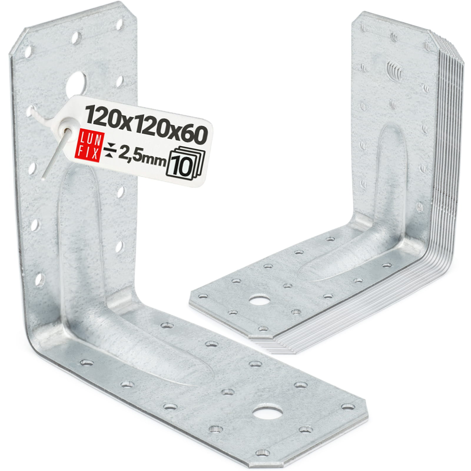Kątownik ciesielski 120x120x60x2,5 10szt.