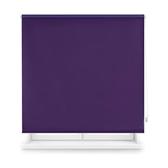Blindecor | estor enrollable opaco liso - medidas estor: 120x230 - medidas tela estor: 117x225 - estor violeta