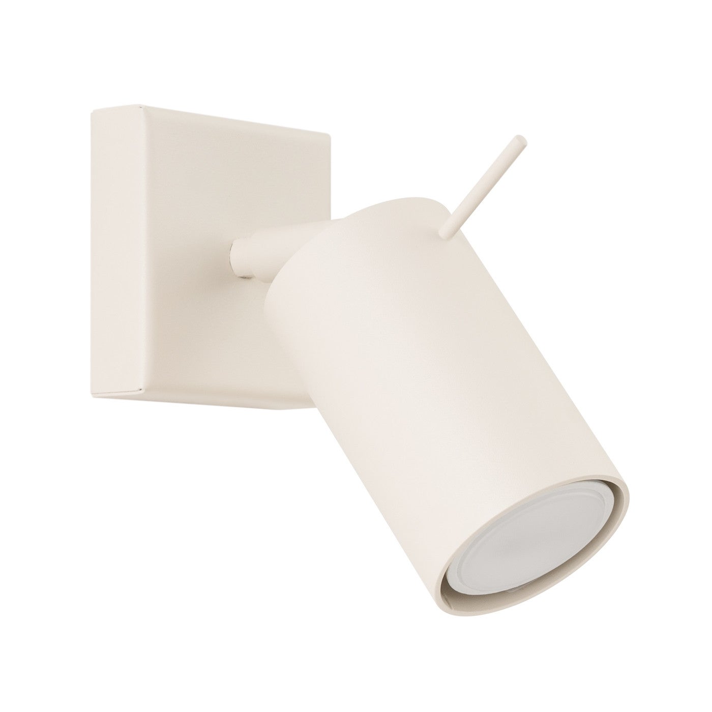 Kinkiet ścienny Lagos beżowy 1xGU10x10W do sypialni wym: 8 x 8 x 16 cm metal IP20 Sollux Lighting