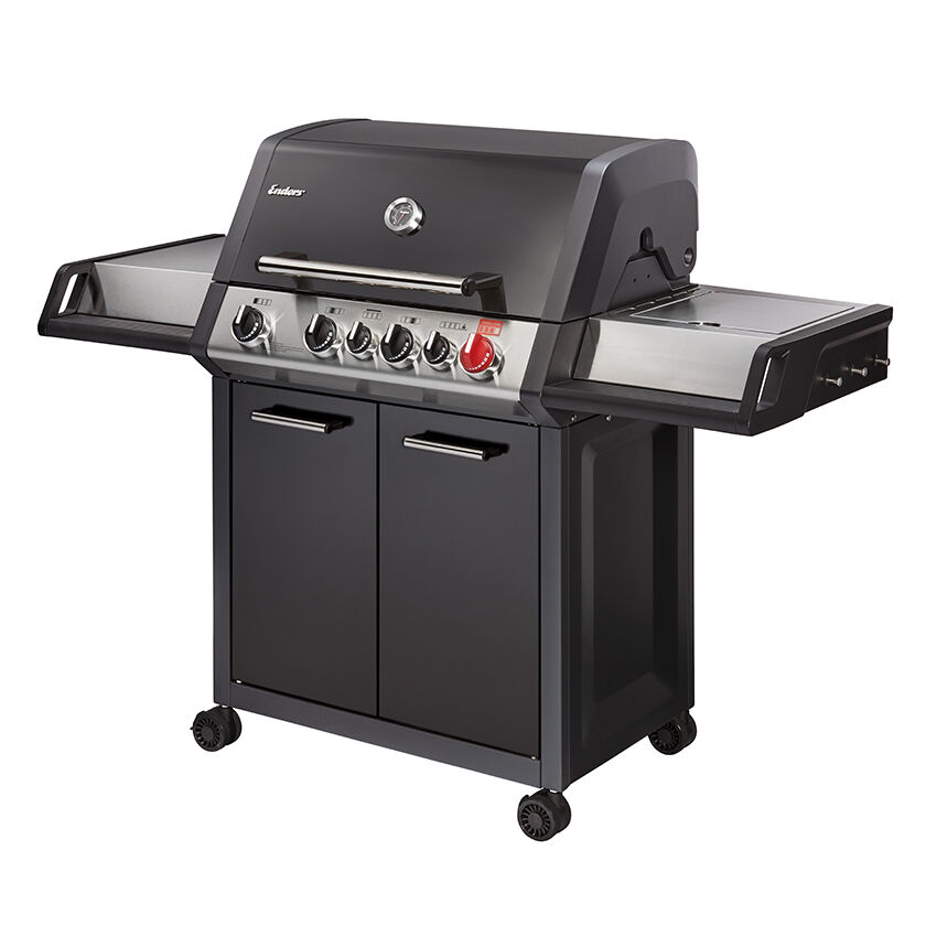 Barbecue gaz Monroe Black Pro 4 IK Turbo ENDERS 4 brûleurs dont 1