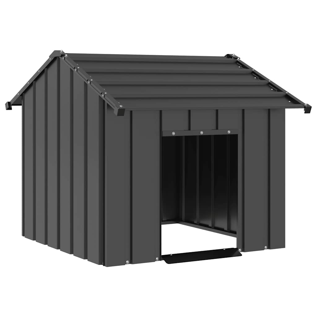 Buda dla psa z dachem, 85x107x81 cm, stal galwanizowana vidaXL