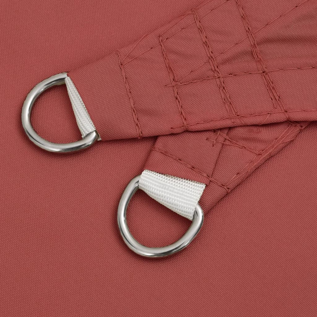 Voile d'ombrage rectangulaire - Tissu Oxford enduit de PU - Terre cuite ...