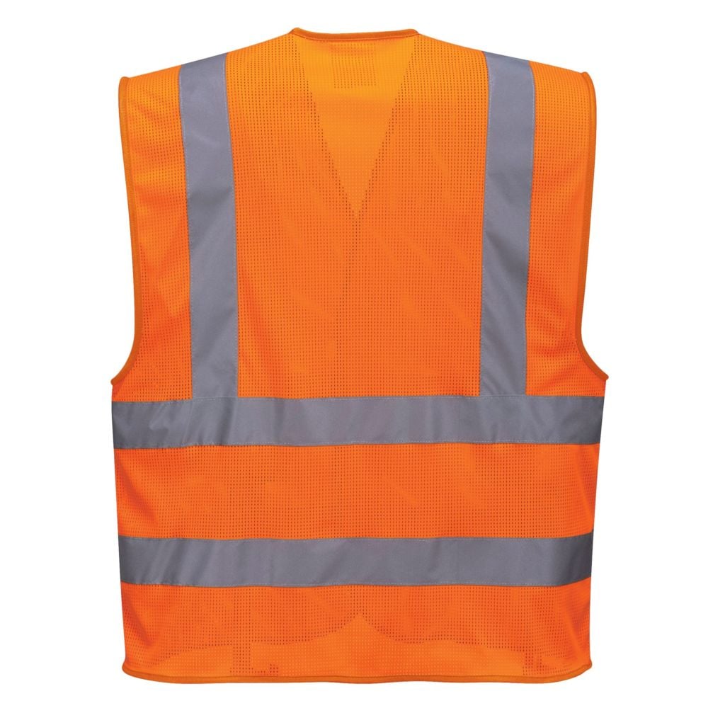 Gilet haute visibilité respirant Portwest HV Meshair Orange XXL - XXXL - 2