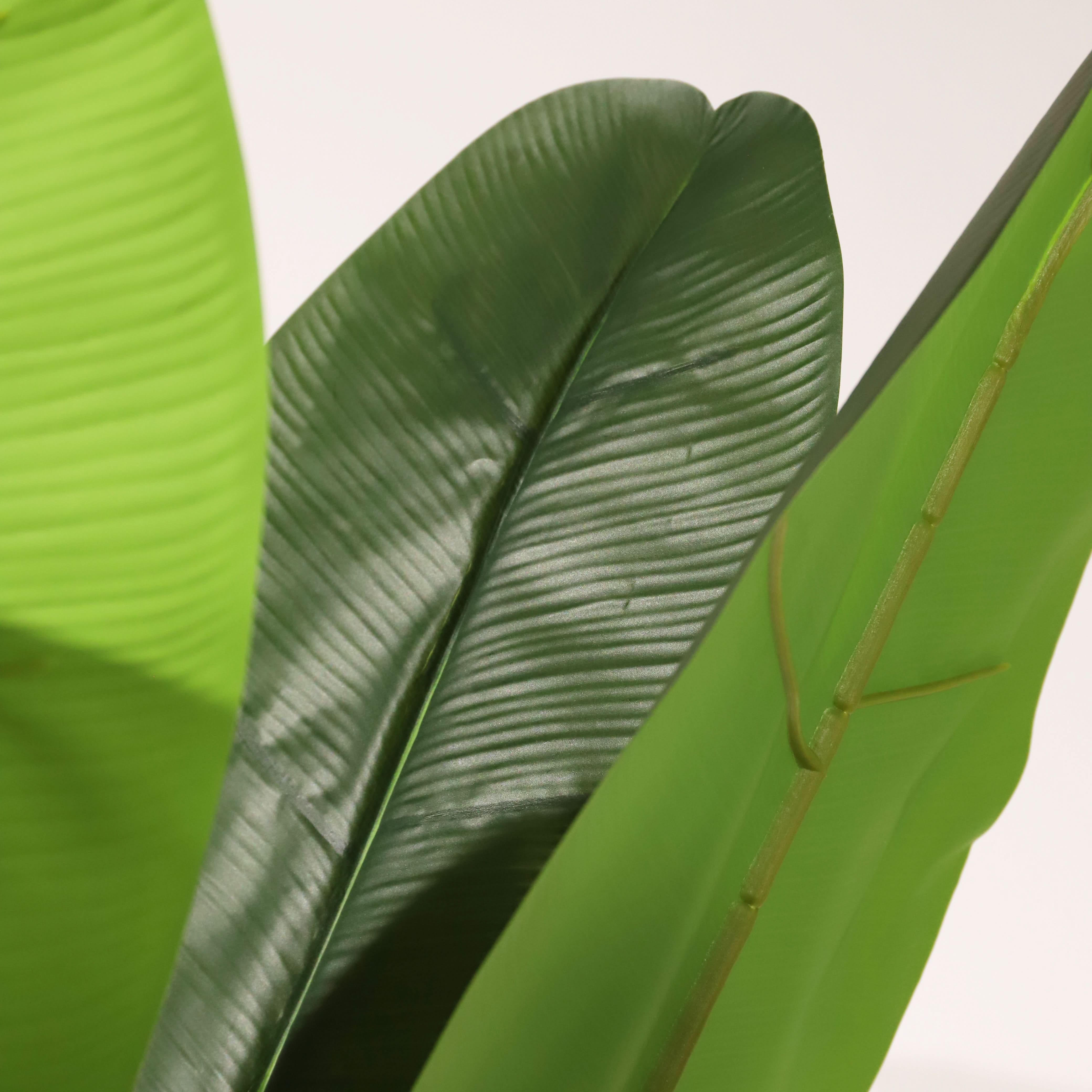 Planta artificial Bananera Marrón y verde 180 cm | Naturing Monde - Para interior - Tronco natural - En maceta - 9