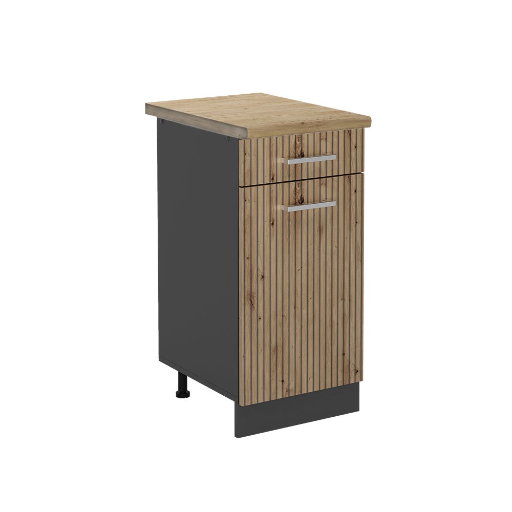 Vicco Szafka dolna do kuchni R-Line, Dąb rzemieślniczy, 40 cm , BP Dąb