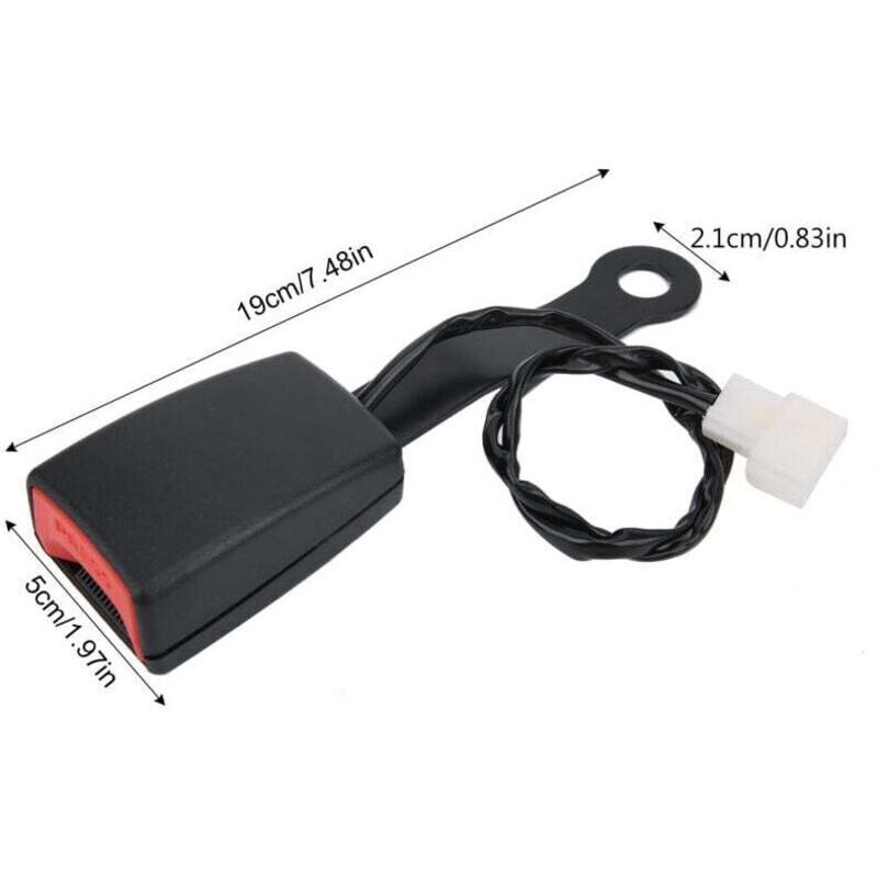 Boucle de ceinture de sécurité de 7,48 pouces avec fil de remplacement universel certifié en acier antifading pour voiture - 5