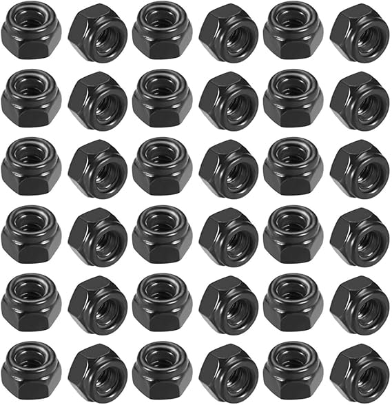 Juego De 100 Tuercas Hexagonales M3 Negras - Acero Al Carbono Zincado, Grado 8.8 - Para Montajes Industriales O DIY