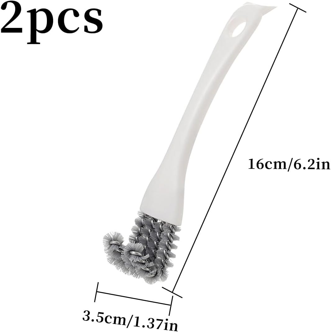Brosse de Nettoyage Multifonctionnelle - 2pcs pour Barbecue, Cuisinière, Évier, Coin Mort et Grille avec Petite Tête - 2