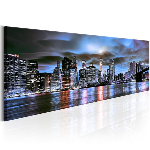 Tableau Villes NYC City Lighthouse 120x40 cm Leroy Merlin