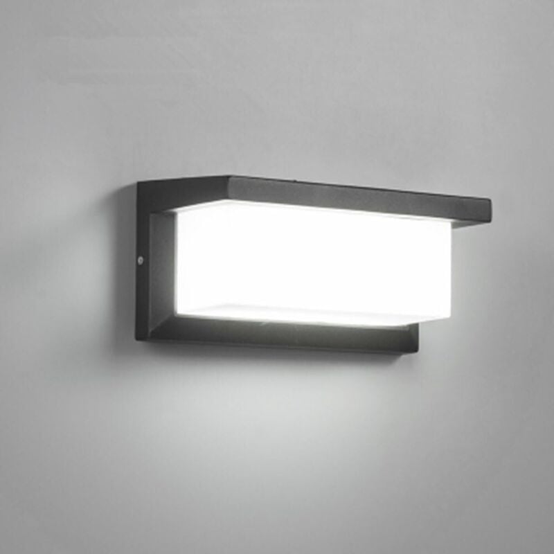 Spot LED Carré En Applique 12W, Blanc Froid 6000K, Socket Aluminium - Marque OPTO, Neuf Sous Blister