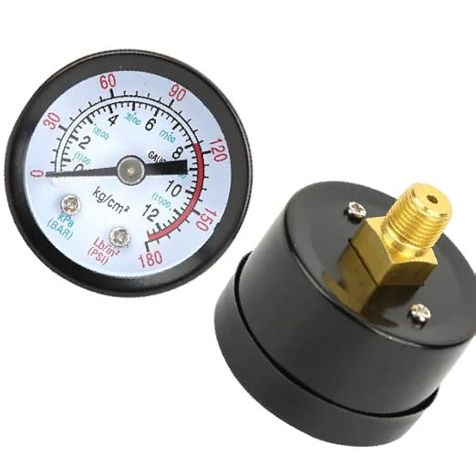 Manometr do kompresora powietrza 0~180 Psi, 42 mm Przyrząd do pomiaru ciśnienia do kompresora powietrza