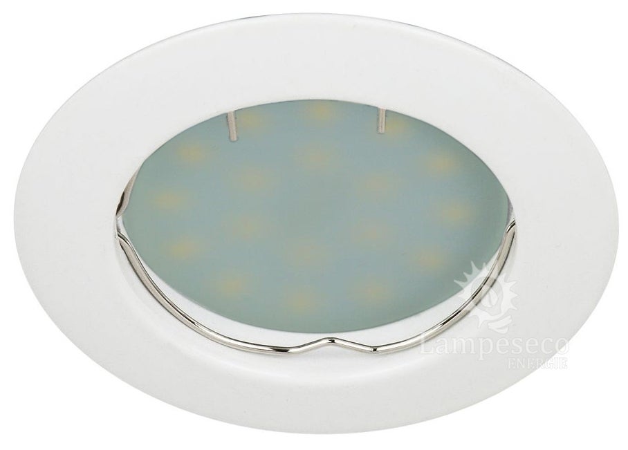 Lot de 12 Spot led complete ronde fixe eq. 50w blanc chaud - 4