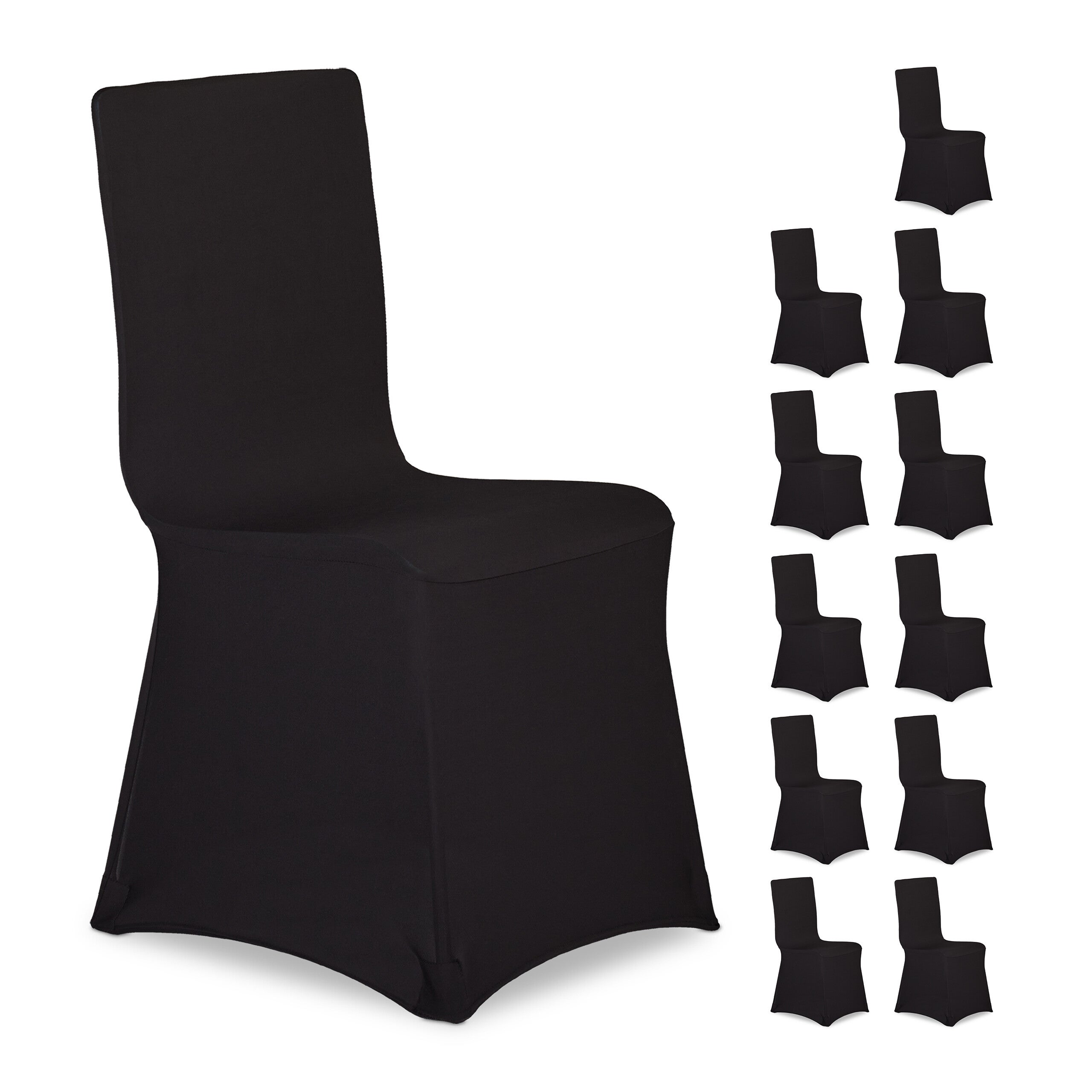 Lot De 4 Housses De Chaise  Blanches , Housses De Chaise Extensibles Protections De Chaise Modernes Et Lavables Pour Decoration De Fete Et Banquet 89900716