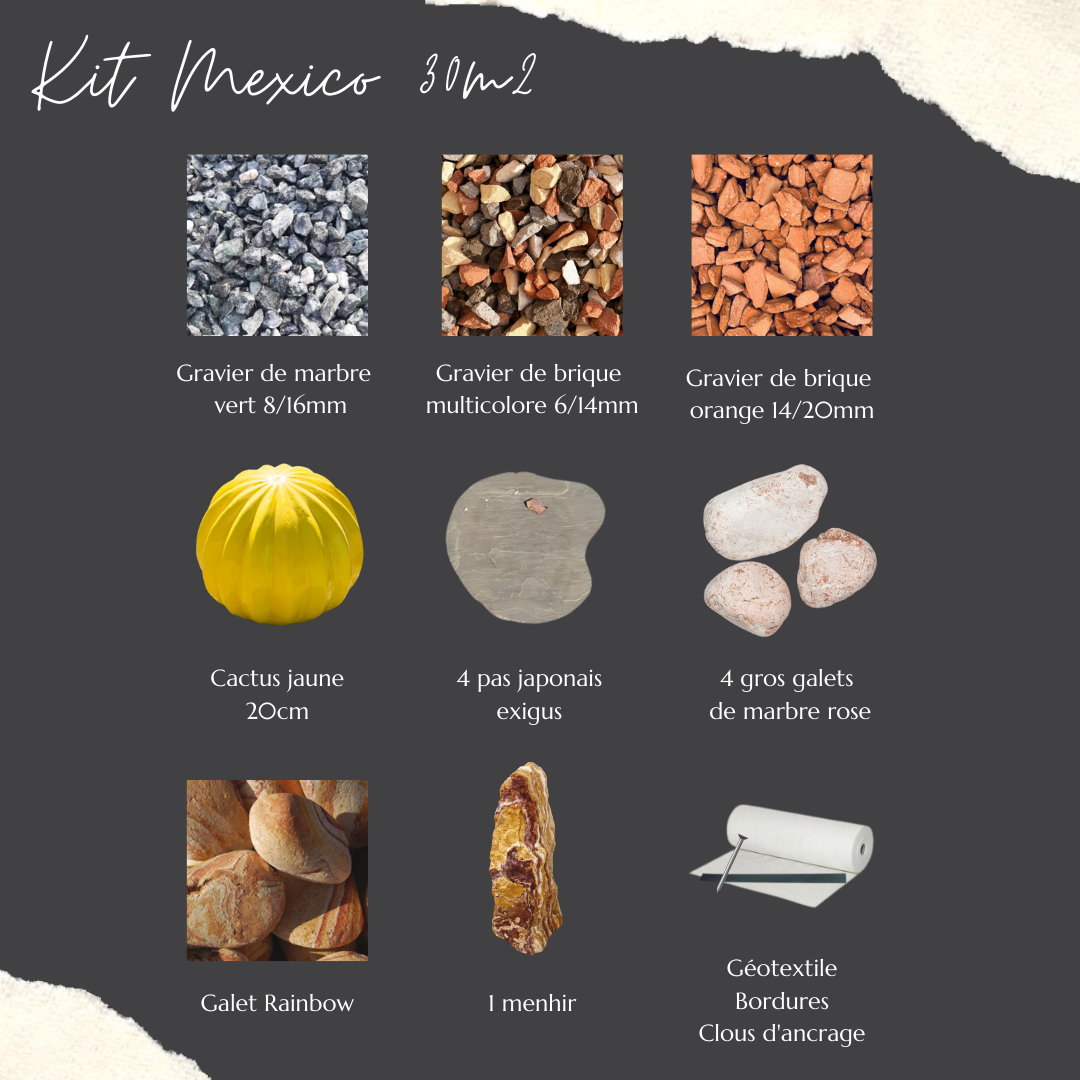 Kit décoration jardin Mexico 30m2 - 3