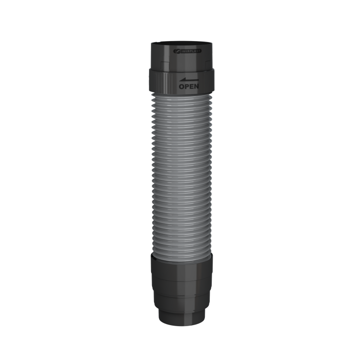 Rura wentylacyjna do kominków WIRPLAST RUROFLEX 125mm (CLICK) do kominków EVO PRO PLUS elastyczna super jakość 1szt.