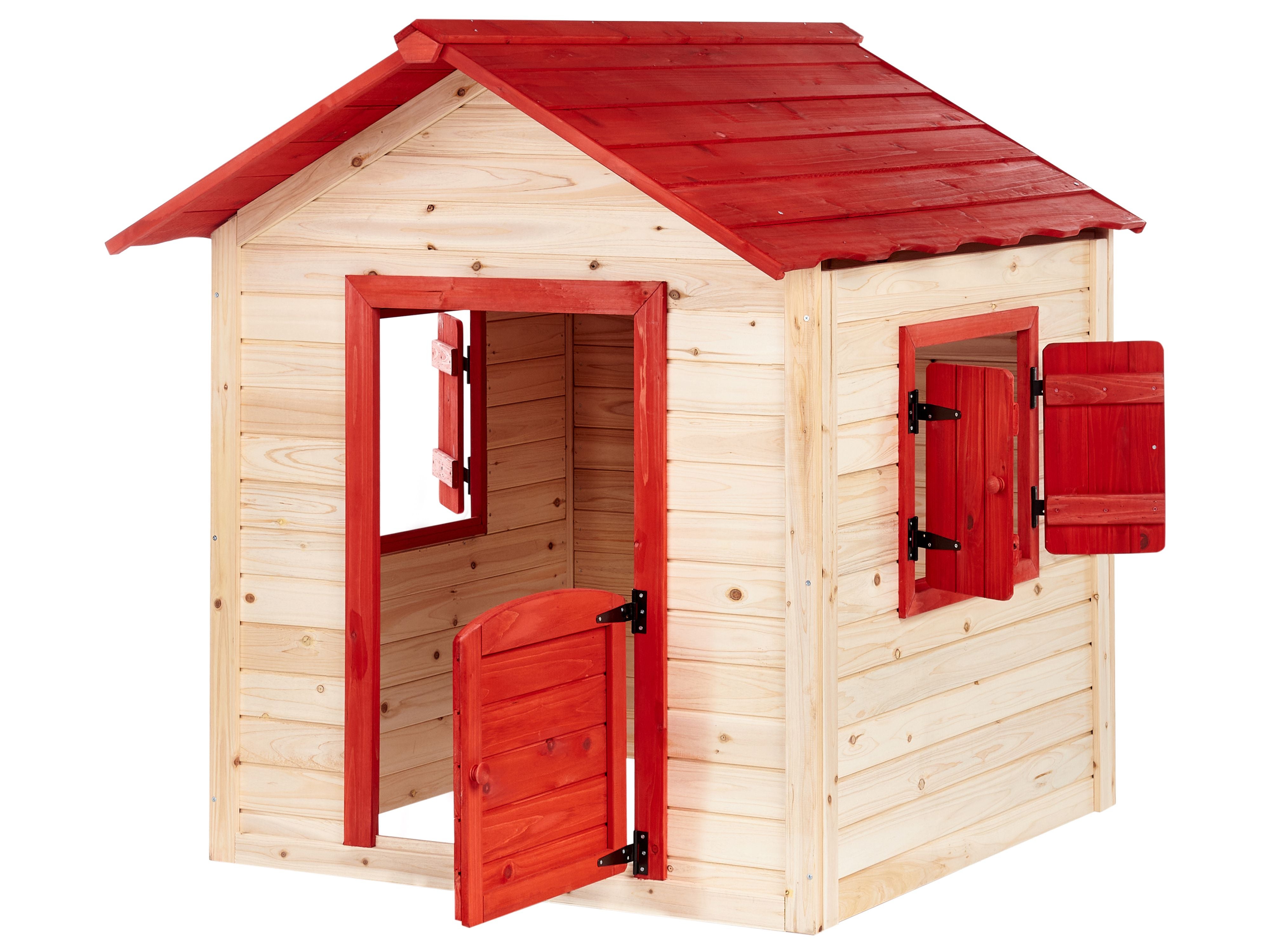 Cabane de jardin pour enfants PELOPIO Bois de sapin Marron clair - 8