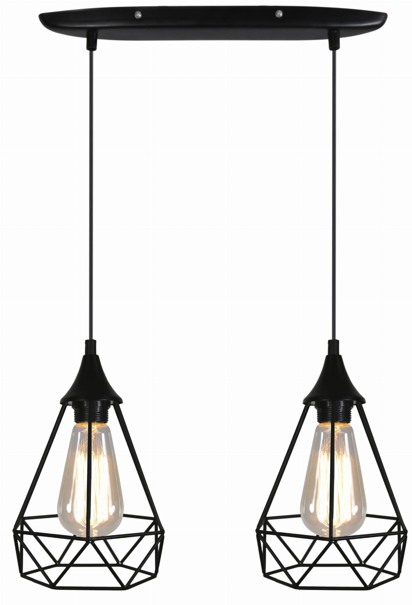 Lampa sufitowa Graf czarna 2xE27x60W wym: 115 x 49 x 19 cm metal Candellux