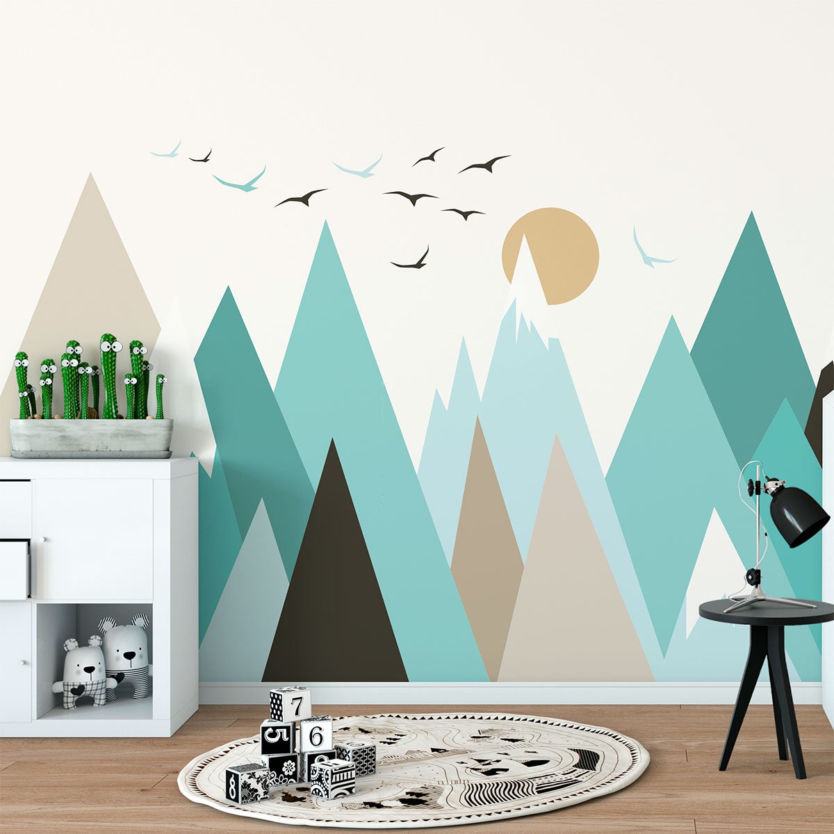 Adesivo bambino di montagna scandinavo guika - Sticker adesivo - adesivi murali - 60x90cm - 7