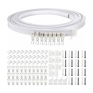Tringle à rideau pliable - FOLAYA - 5 m - Flexible - Fixation murale Tringle à rideau pliable - FOLAYA - 5 m - Flexible - Fixation murale