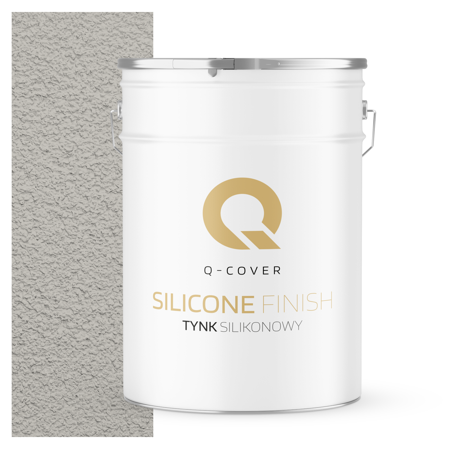 Tynk Silikonowy Elewacyjny Baranek 2.0mm Q-Cover Szary popielaty F292 25KG