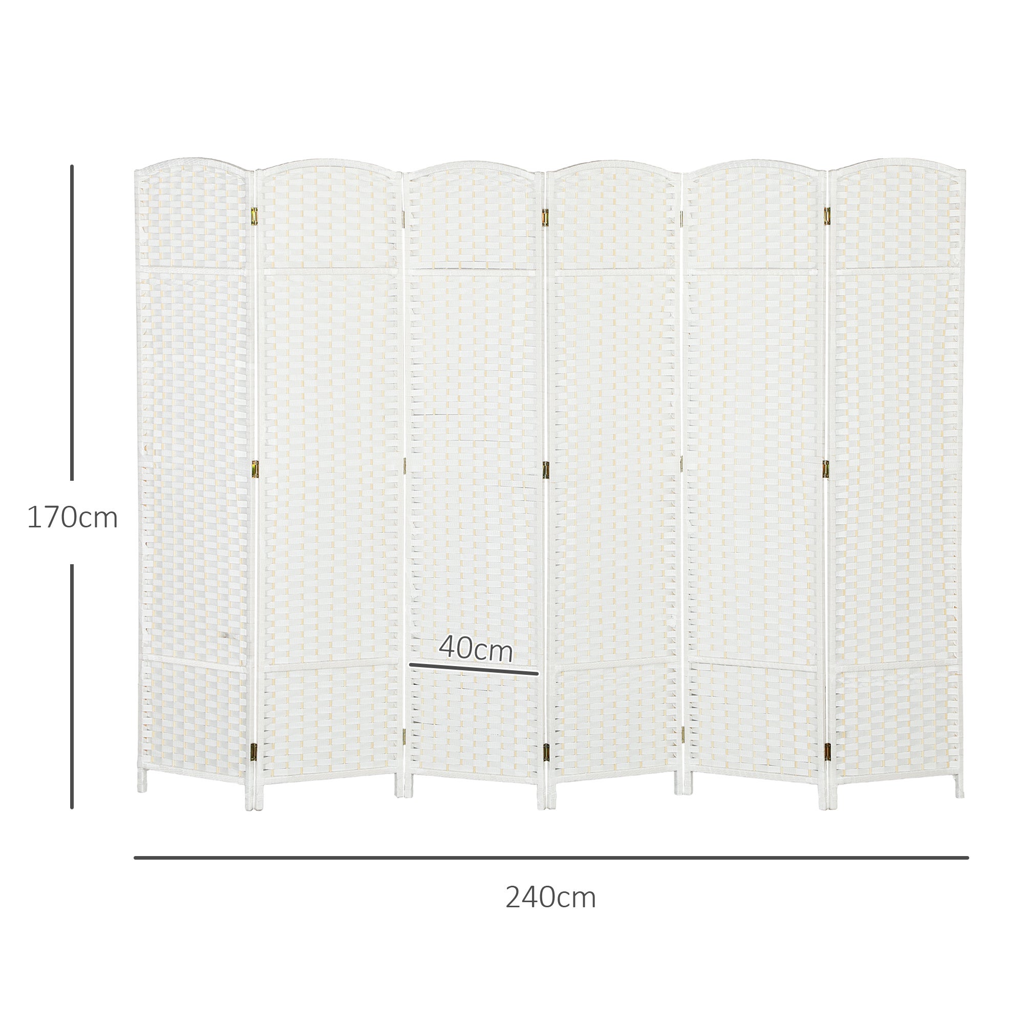 Paravent interieur bois de pin HOMCOM - 3